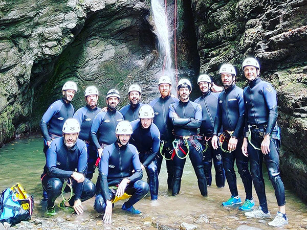 Idee per addio al nubilato e addio al celibato: canyoning